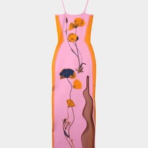 PH5 Pink and Orange Floral Maxi Dress